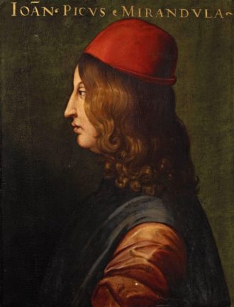Giovanni Pico della Mirandola (1463-1494) as painted by 16th century artist Cristofano dell'Altissimo (1525–1605).