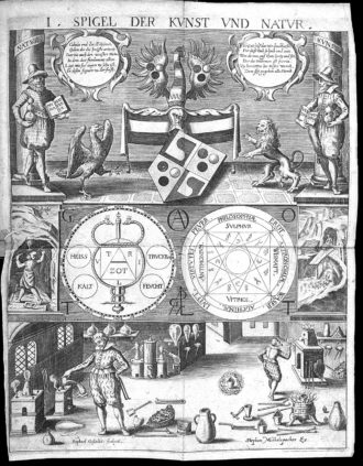 Michelspacher, Cabala, speculum artis et naturae... - Allegories on Alchemy 